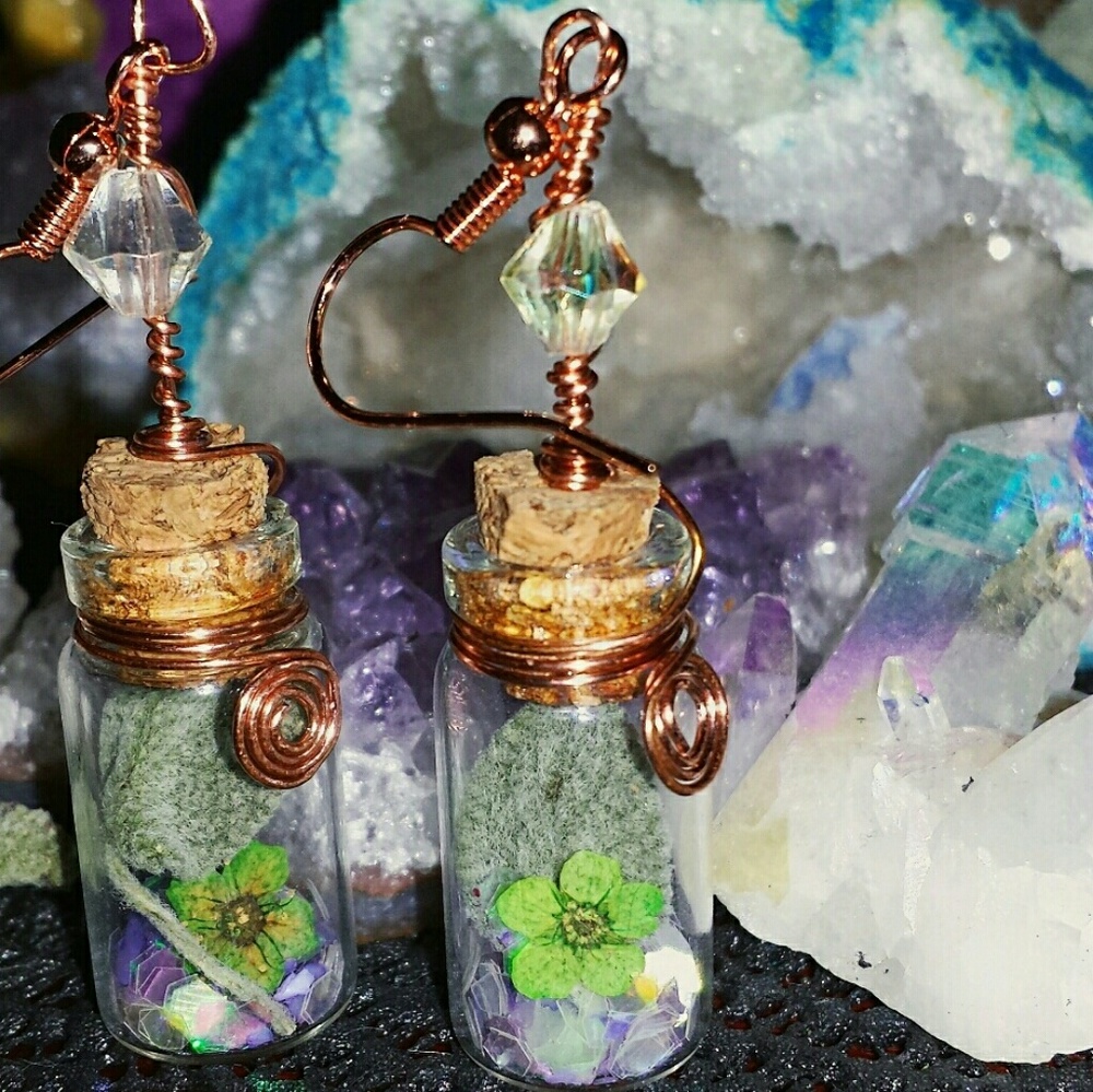 •SOLD• Botanical Earrings